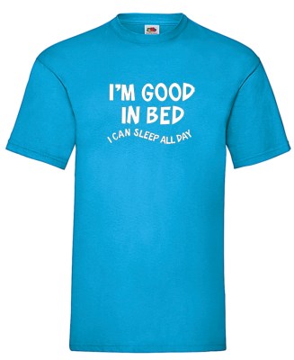 FRUIT OF THE LOOM T-shirt με στάμπα A7730 ΤΥΡΚΟΥΑΖ